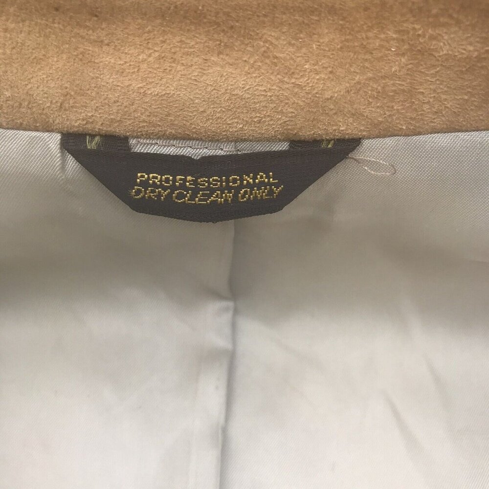 Vtg 70s USA Corbin Mens Tan Lambskin Suede Blazer Coat Jacket Mod Retro M L HTF - Picture 14 of 16